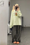 SWAYING/KNIT Crease Cocoon Wide Leg Pants SW22AW3B28 Grey PS51